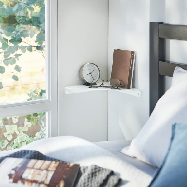 Bijela metalna polica kutna 22 cm Tower – YAMAZAKI-image-2