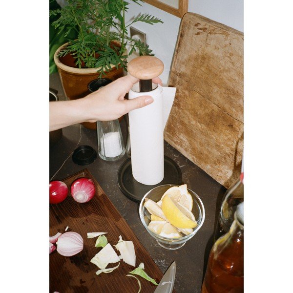 Crni stalak za papirnate ručnike ø 15 cm Paper Pal – Rosendahl-image-1