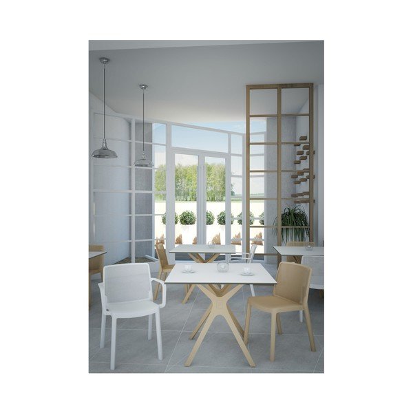 Set od 4 bijele vrtne stolice Resol Fresh-image-2
