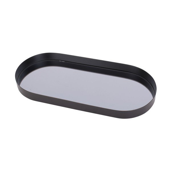 Crni pladanj s ogledalom PT LIVING Oval, širina 18 cm-image-3