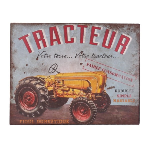 Dekorativna tablica Antic Line Tracteur