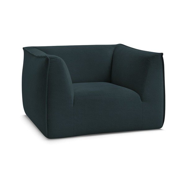 Tamno plava fotelja od samta Giorgia – Bobochic Paris