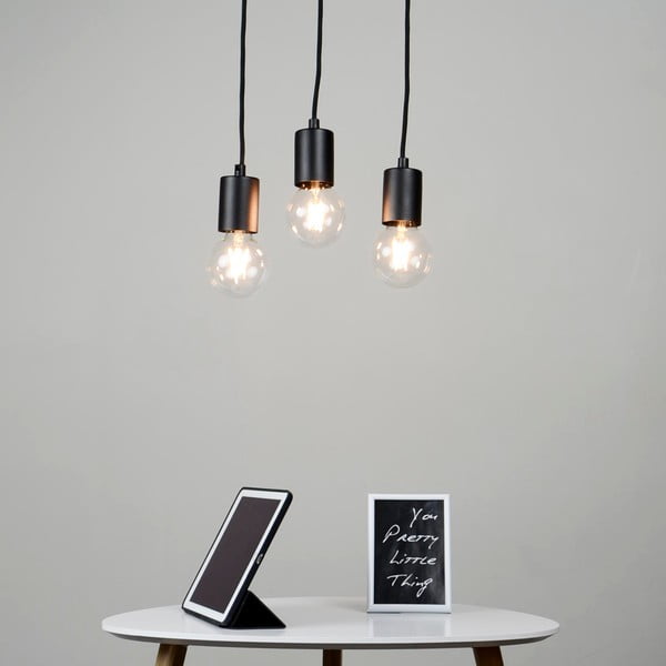 Crna trodijelna lampa Sotto Luce Cero Basic-image-1