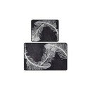 Antracitno sive kupaonske prostirke u setu 2 kom 60x100 cm Alisan – Foutastic