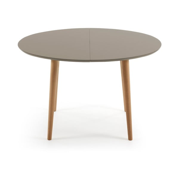 Blagovaonski stol od bukve na razvlačenje Kave Home Oakland, 120 x 90 cm-image-1