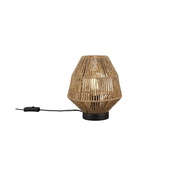 Smeđa stolna lampa (visina 20 cm) Miki – Trio