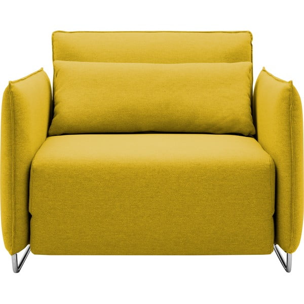 Žuta fotelja na razvlačenje Softline Cord