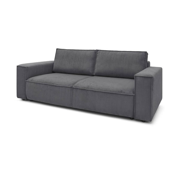 Tamno siva sklopiva sofa od samta 245 cm Nihad – Bobochic Paris-image-3