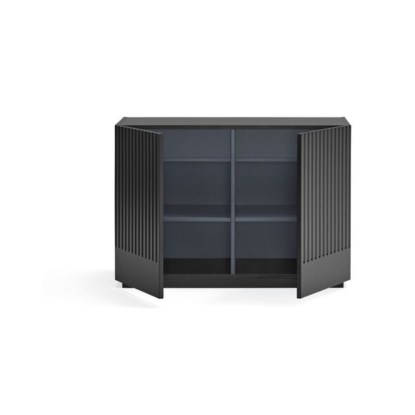 Crna niska komoda 100x70 cm Doric – Teulat-image-2