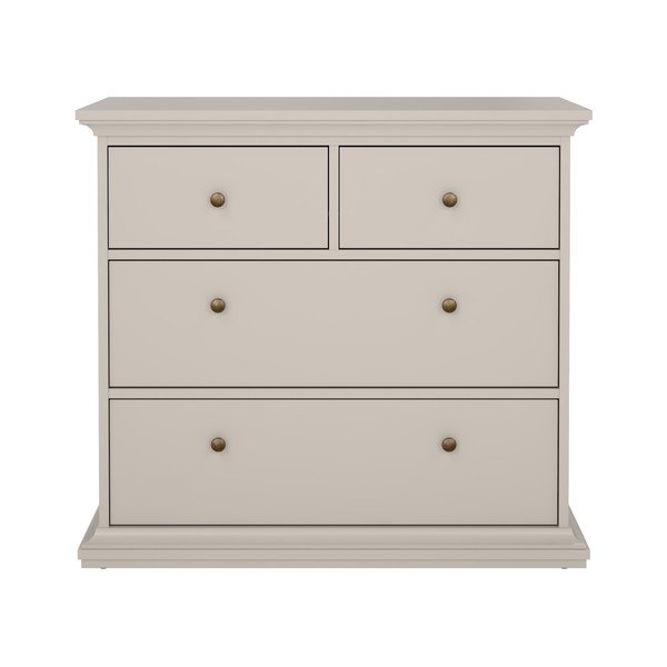 Krem komoda 96x87x49 cm Paris – Tvilum-image-2