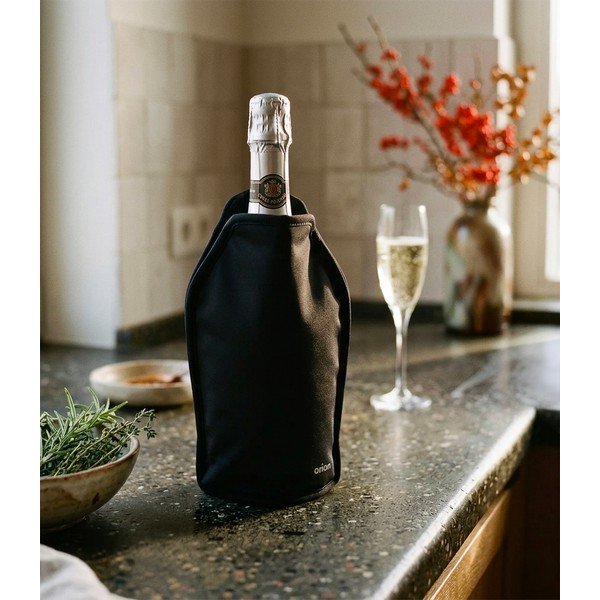 Crni termo etui za staklene boce – Orion-image-1