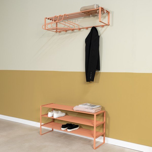 Željezni ormarić za cipele u boji lososa 100x48,5x29 cm Rex – Spinder Design-image-4