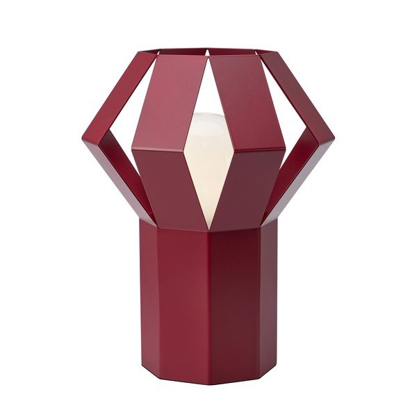 Crvena metalna stolna lampa s metalnim sjenilom (visina 27 cm) Octa – Markslöjd