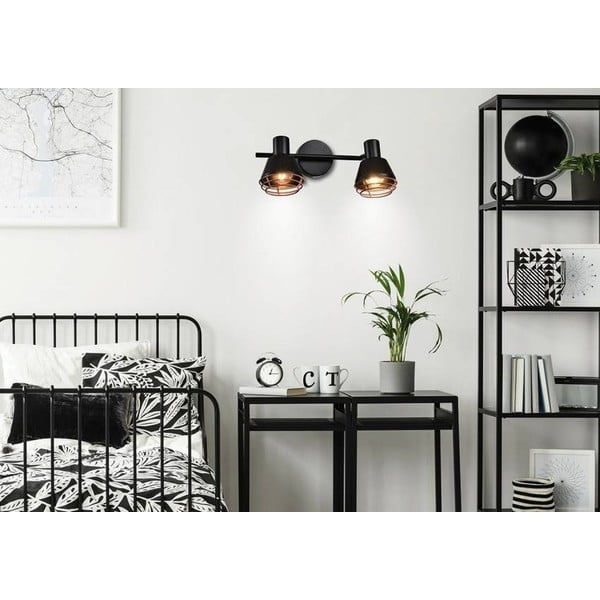 Crna metalna zidna lampa Neria - Candellux Lighting-image-1