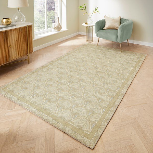 Svijetlo zeleni periv tepih 122x170 cm Deco Peacock – Catherine Lansfield-image-2