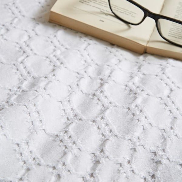 Bijela pamučna posteljina za krevet za jednu osobu 135x200 cm Waffle – Bianca-image-4