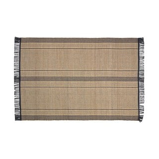 Crni/u prirodnoj boji obostrani tepih od morske trave 160x230 cm Brunilda – Kave Home