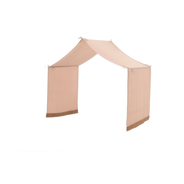 Svjetlo smeđa pamučna dječja zavjesa za krevet 86x414 cm Forrest – Vipack