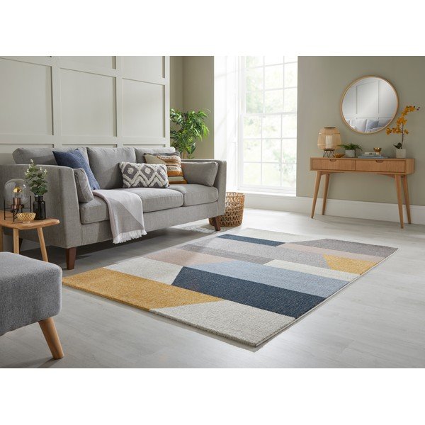 Sivo-žuti tepih Flair Rugs Barrio, 160 x 230 cm-image-1