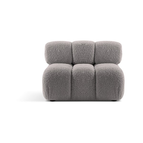 Svijetlo siva modularna sjedeća garnitura od bouclé tkanine (srednji modul ) Bellis – Micadoni Home