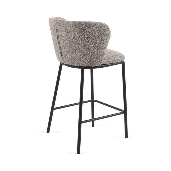 Svijetlo siva barska stolica (visine sjedala 65 cm) Ciselia – Kave Home-image-4