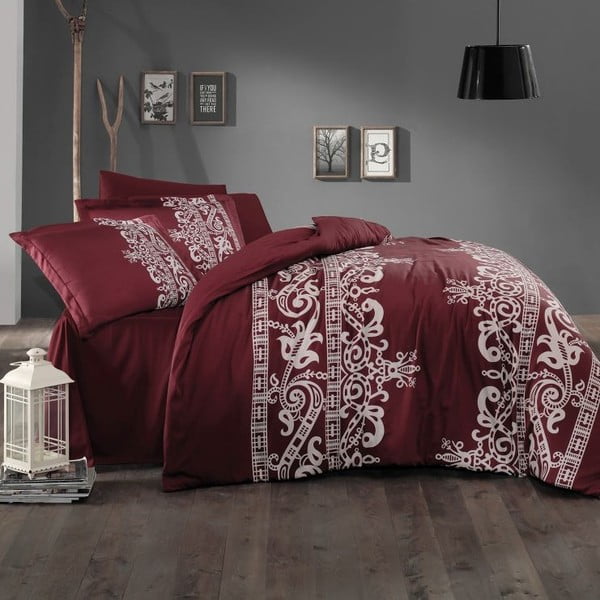 Komplet posteljine i plahti Crown V1, 200x220 cm