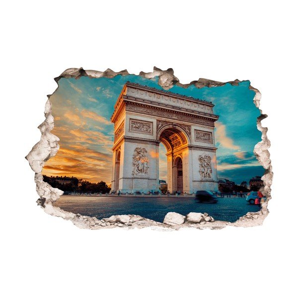 3D zidna naljepnica Ambiance Arc de Triomphe u Parizu-image-2