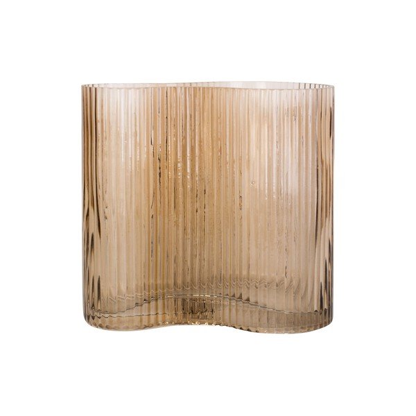 Svijetlosmeđa staklena vaza PT LIVING Wave, visina 18 cm-image-4