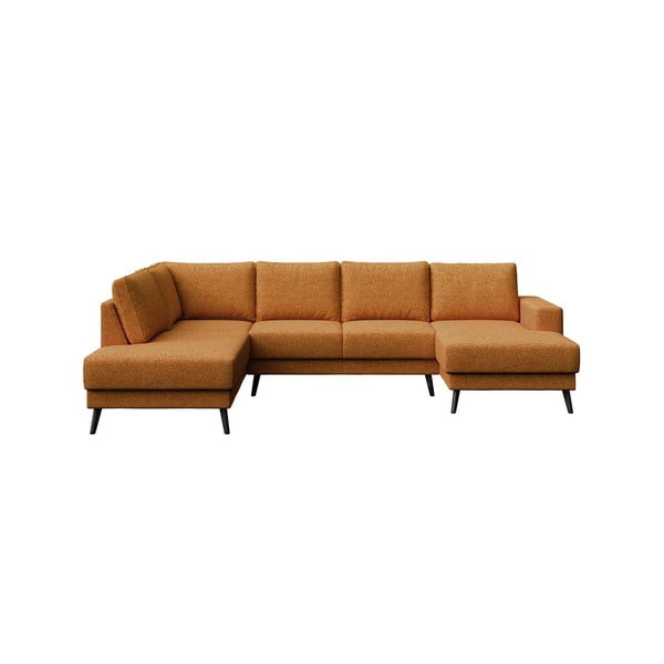 Narančasta kutna garnitura (s lijevim kutom) Fynn – Ghado