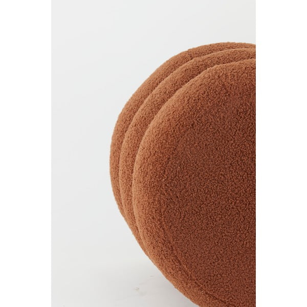 Narančasti tabure od bouclé tkanine Kimi – Light & Living-image-4