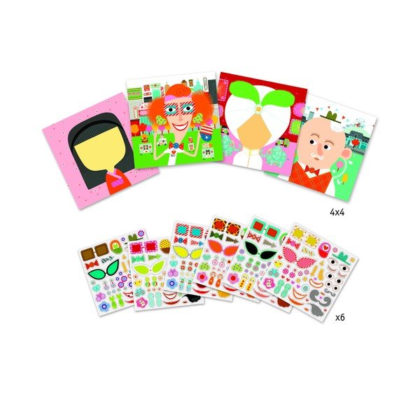 Set slika s naljepnicama Djeco Lica-image-1