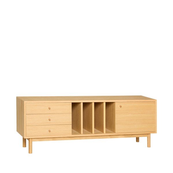 Komoda u dekoru hrasta u prirodnoj boji 140x50x37 cm Nobby – Hübsch-image-3
