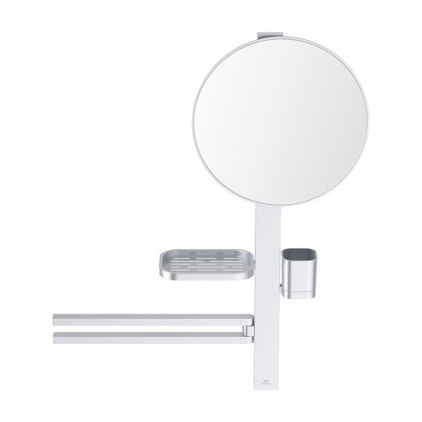 Zidno ogledalo s policom/s vješalicom ø 33 cm ALU+ – Ideal Standard