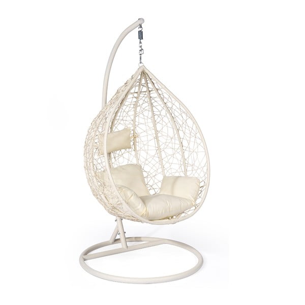 Krem bijela viseća fotelja od umjetnog ratana Bonami Selection Noela-image-1