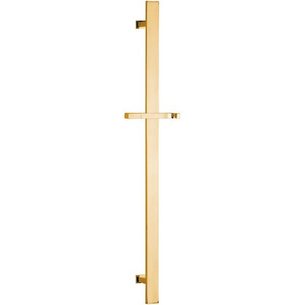 Mjedena zidna šipka za tuš u zlatnoj boji s kliznim nosačem 70 cm – Sapho