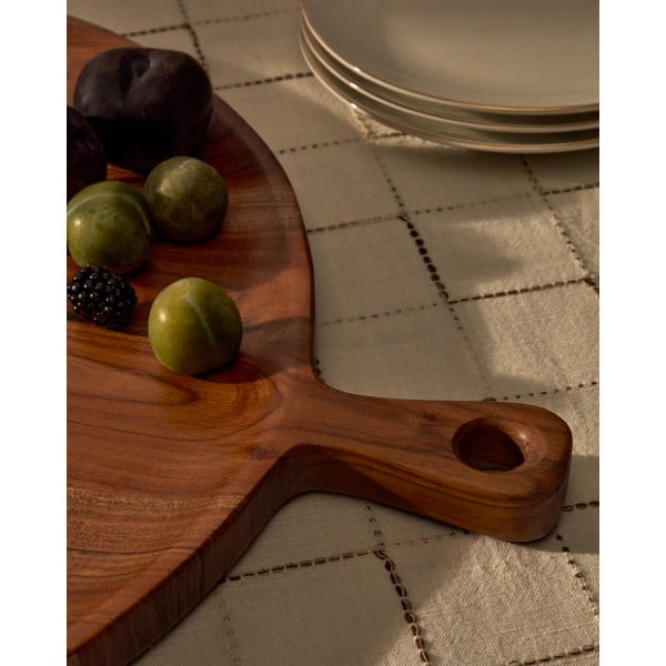 Drvena daska za rezanje za serviranje ø 50 cm Eitene – Kave Home-image-2