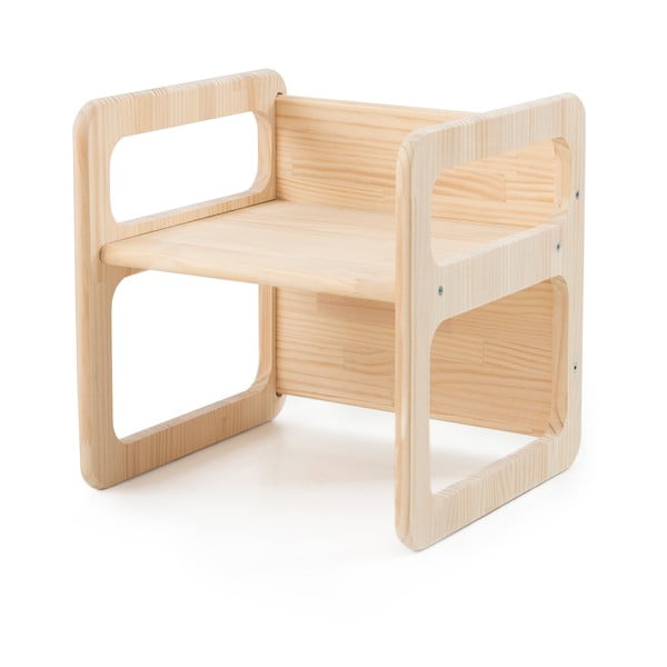 Drvene dječje stolice u setu od 3 kom Natural - Little Nice Things-image-2