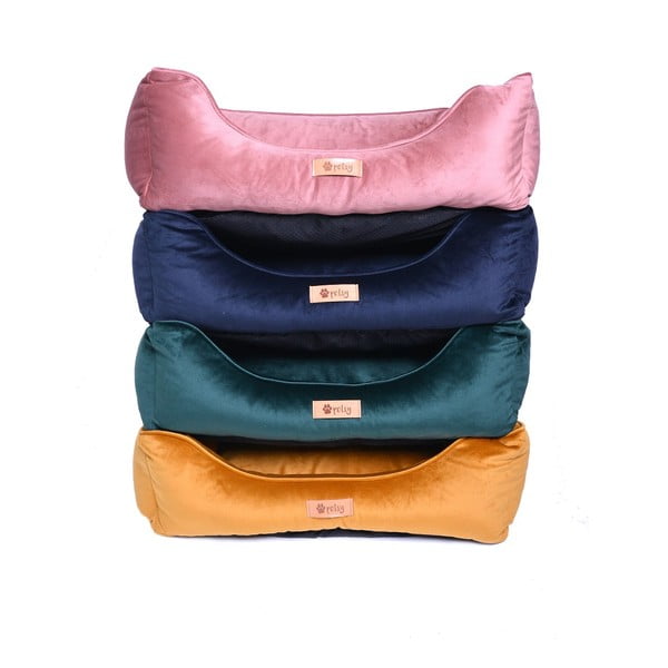 Krevet od baršuna u zlatnoj boji 65x50 cm Royal - Petsy-image-2