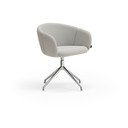 Svijetlo siva podstavljena blagovaonska stolica s naslonima za ruke Add – Teulat