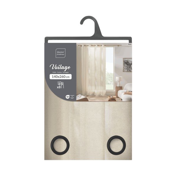 Krem zavjesa 140x260 cm Sanya – douceur d'intérieur-image-3