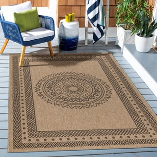 Crni/u prirodnoj boji vanjski tepih 80x150 cm Dhaka – Ayyildiz Carpets