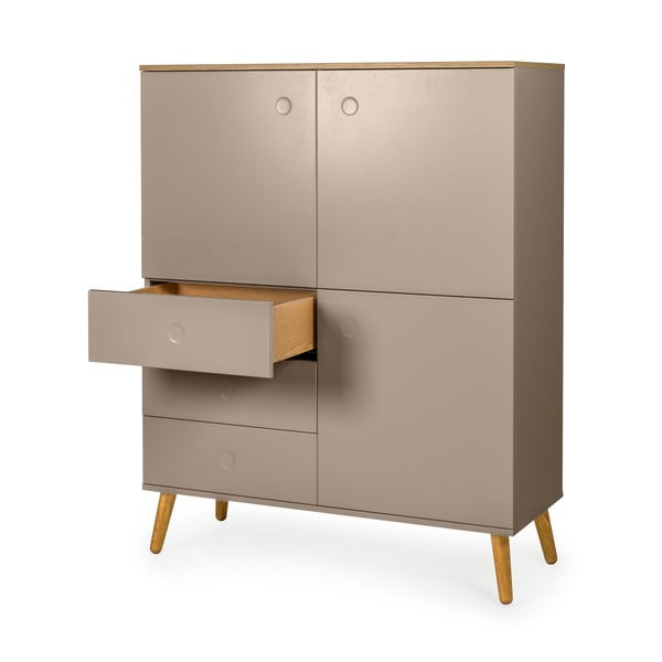 Smeđa komoda Tenzo Dot, 109 x 137 cm-image-3