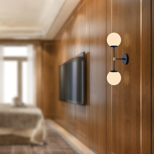 Crna zidna lampa Squid Lighting Kruva, dužine 58 cm-image-3