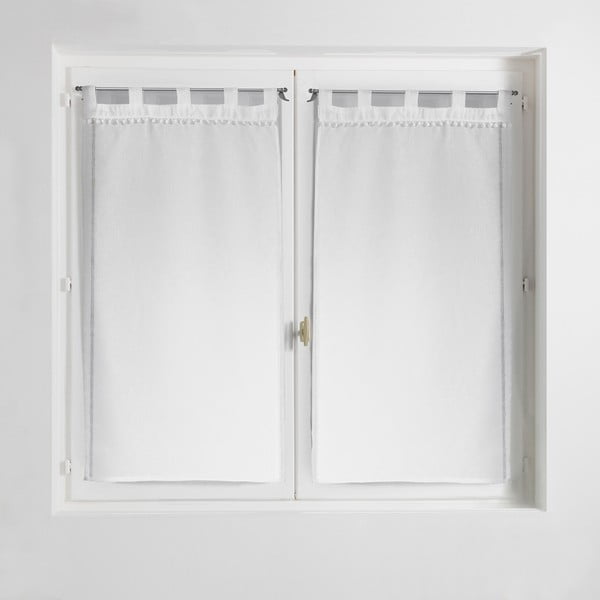 Bijele prozirne zavjese u setu 2 kom 60x90 cm Poupette – douceur d'intérieur