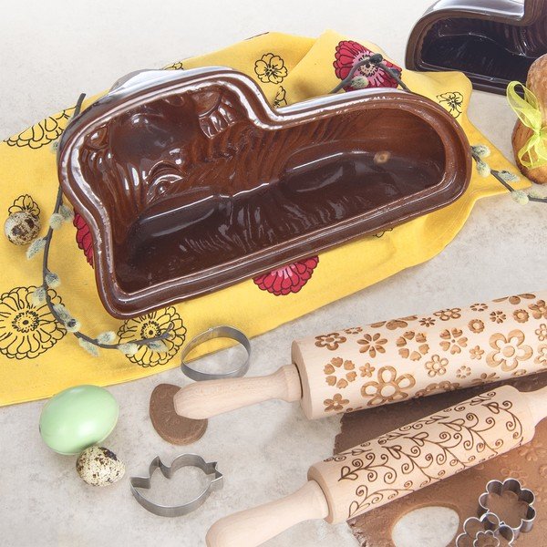 Keramički kalup za pečenje za kolač u obliku janjeta 10x34 cm Beránek – Orion-image-1