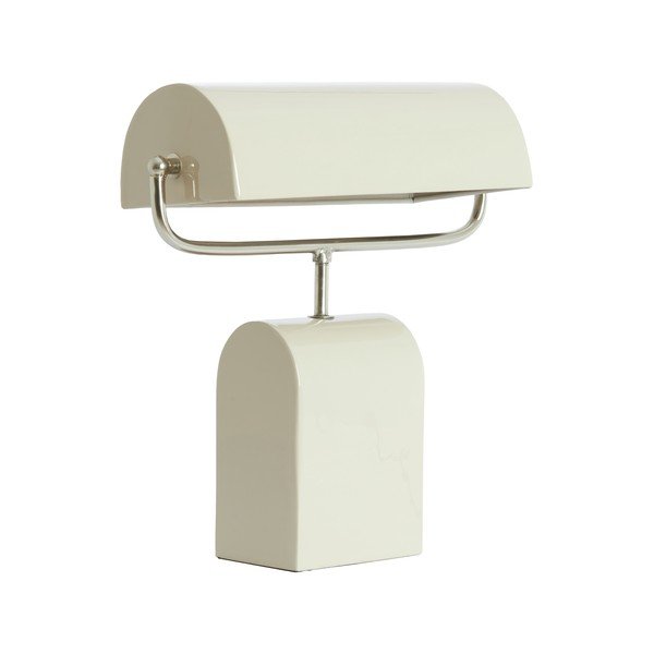 Krem metalna stolna lampa (visina 38 cm) Cardona – Light & Living