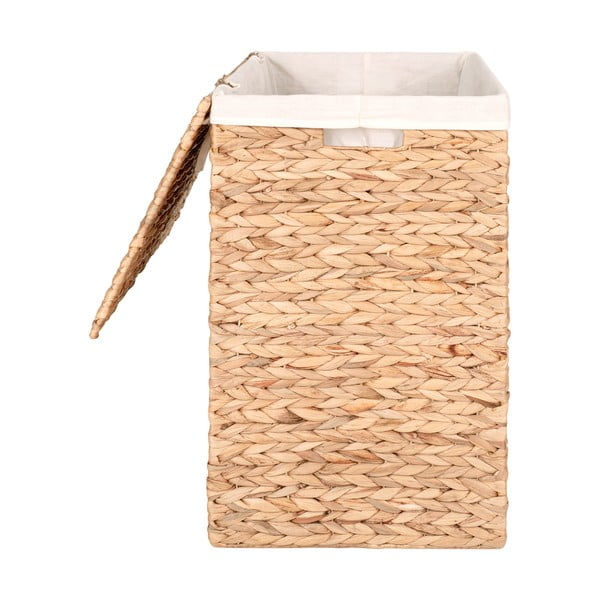 Košara za rublje od vodenog zumbula u prirodnoj boji Passo – House Nordic-image-3