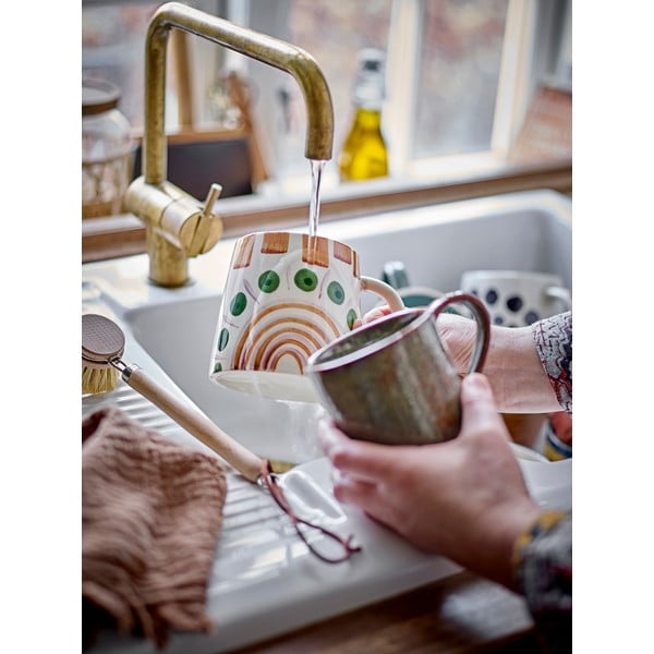 Zelena/smeđa šalica od kamenine 515 ml Shama – Bloomingville-image-1