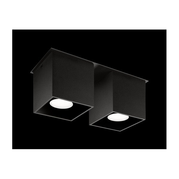 Crna stropna lampa Geo Sollux-image-3