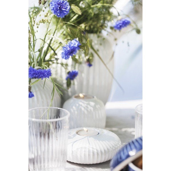 Bijeli porculanski svijećnjak za čajne svijeće Kähler Design Hammershoi, ⌀ 13 cm-image-1